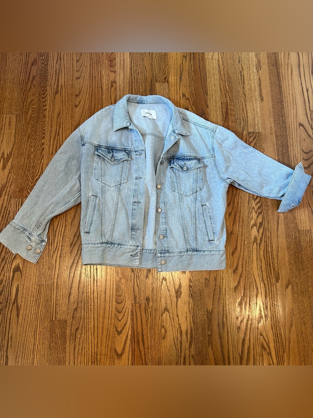 pistola Light Wash Denim Jacket in Pale Blue